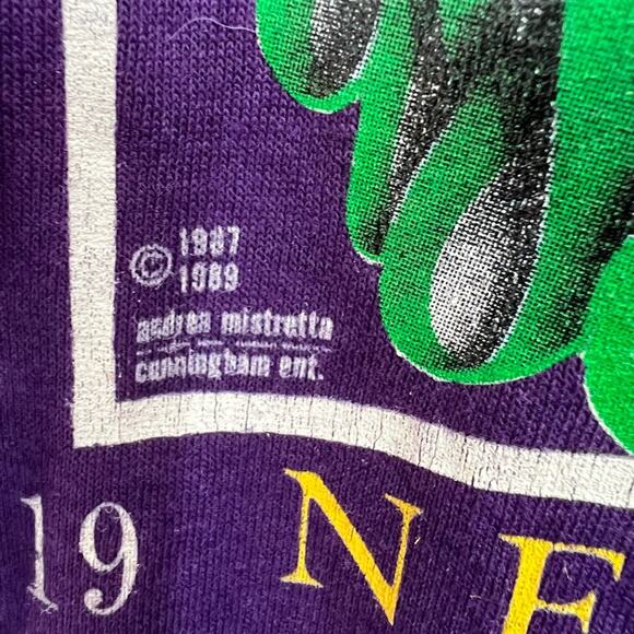 Vintage Mardi Gras New Orleans T-Shirt Festival Size Large 90’s Single Stitch - Picture 3 of 6